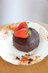 Cheese Tart Chocolate and Strawberry