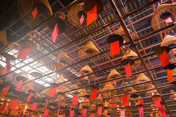 Man Mo temple in Hong Kong. 