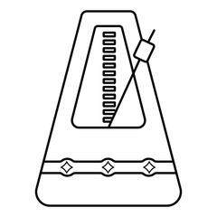metronome icon vector illustration photo