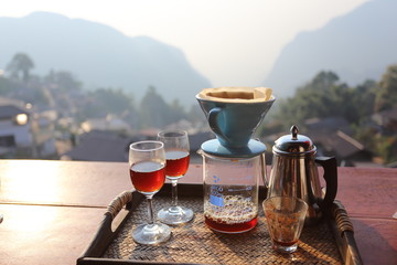 Drift coffee at Phahee, Thailand