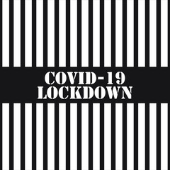 Covid-19 Lockdown Vector Illustration Graphic. Coronavirus disease (COVID-19) is an infectious disease caused by a new virus.