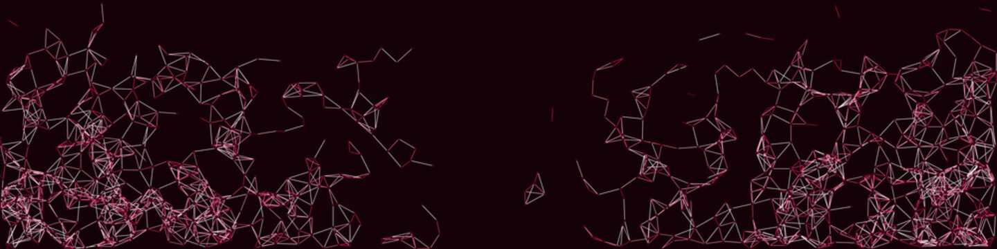 Procedural Network Mesh Art background illustration