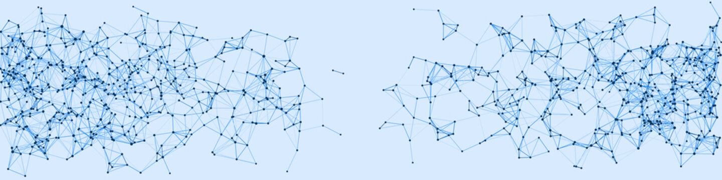 Procedural Network Mesh Art background illustration