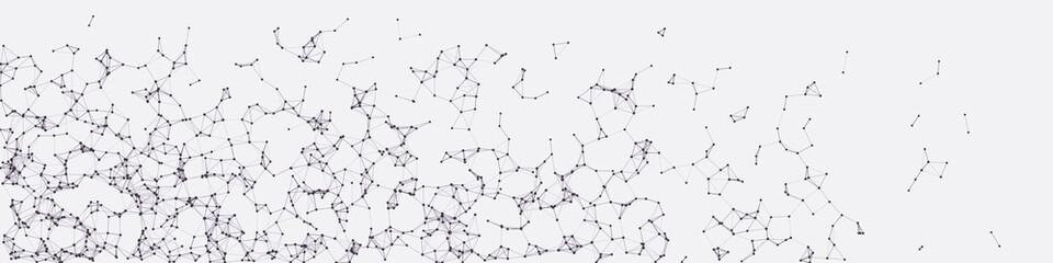 Procedural Network Mesh Art background illustration