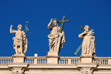 Obraz premium statue of saint peter in vatican