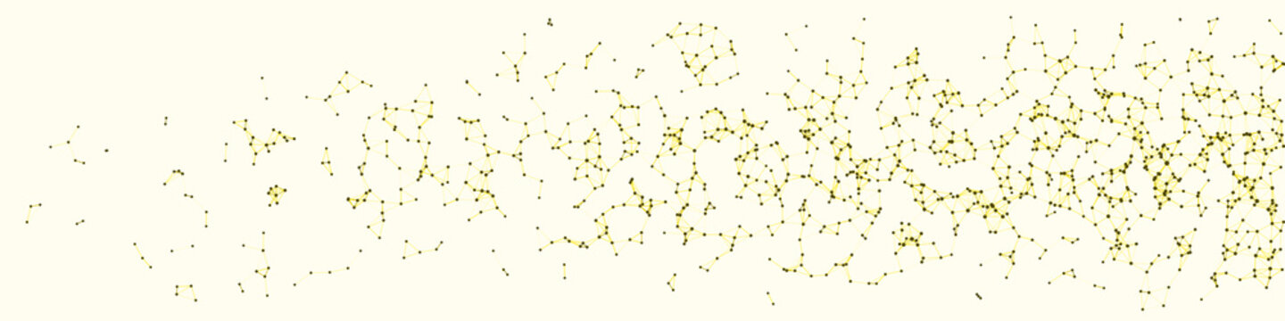 Procedural Network Mesh Art background illustration