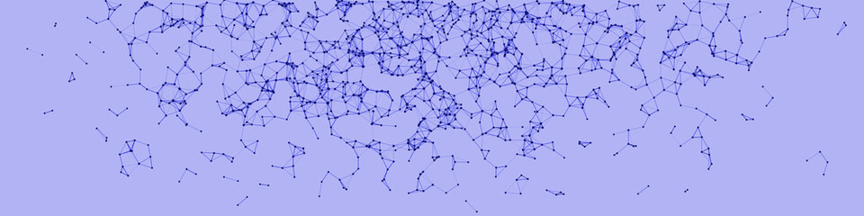 Obraz premium Procedural Network Mesh Art background illustration