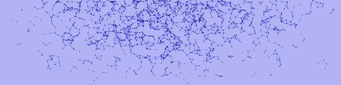 Procedural Network Mesh Art background illustration