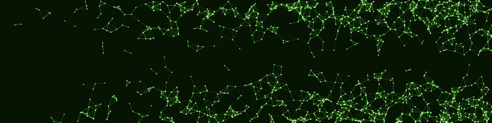 Procedural Network Mesh Art background illustration