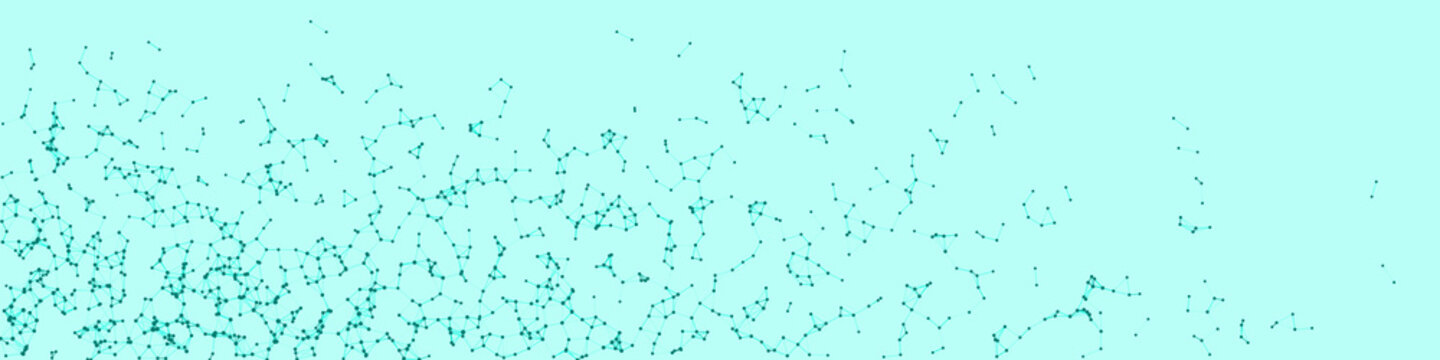 Procedural Network Mesh Art background illustration
