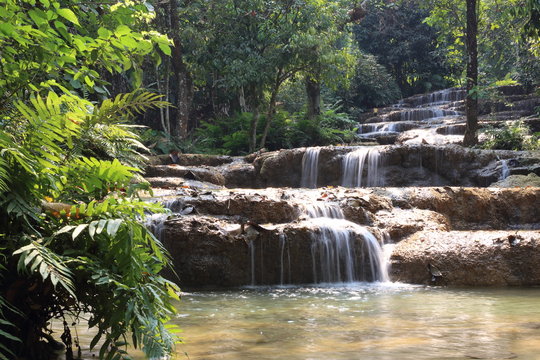 Mae Kae 2 waterfall or Kaofu waterfall in Lampang, Thailand