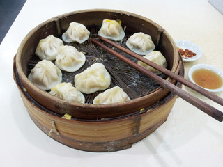 Dim Sum im Korb