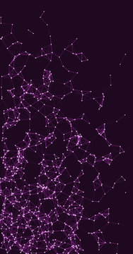 Procedural Network Mesh Art background illustration