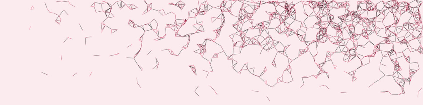 Procedural Network Mesh Art background illustration