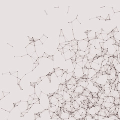 Procedural Network Mesh Art background illustration