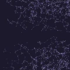 Procedural Network Mesh Art background illustration