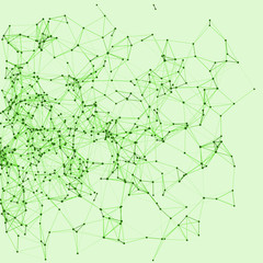 Procedural Network Mesh Art background illustration