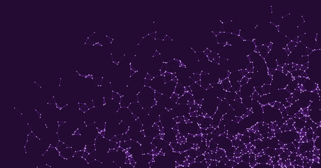 Fototapeta premium Procedural Network Mesh Art background illustration