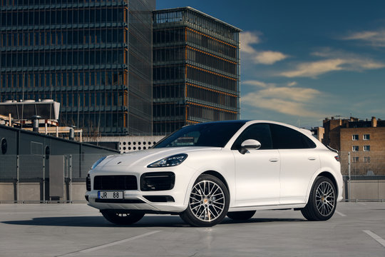 Porsche Cayenne Coupe at the parking