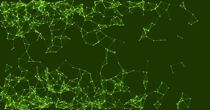 Procedural Network Mesh Art background illustration