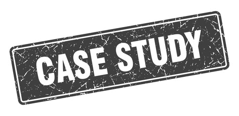 case study stamp. case study vintage gray label. Sign