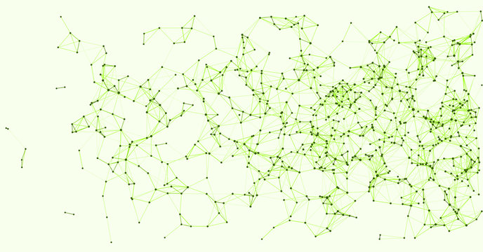 Procedural Network Mesh Art background illustration
