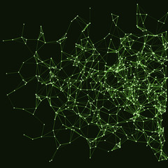 Procedural Network Mesh Art background illustration