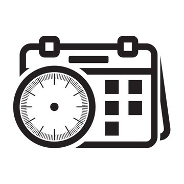 recommend clip art: Calendars / appointment schedule flat icon icon for apps and websites on a white background.