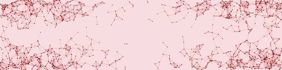 Procedural Network Mesh Art background illustration