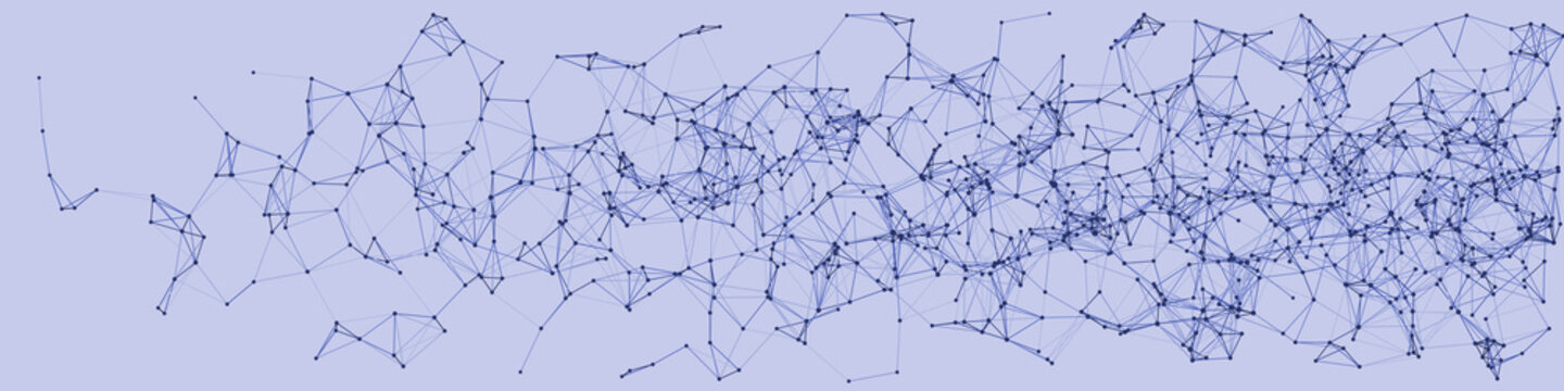 Procedural Network Mesh Art background illustration