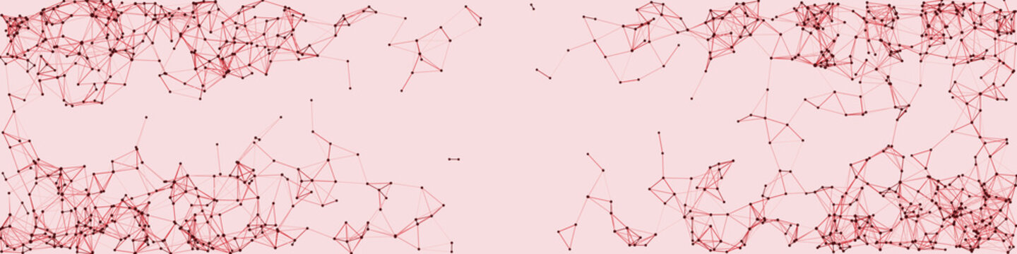 Procedural Network Mesh Art background illustration