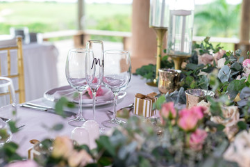 wedding table setting