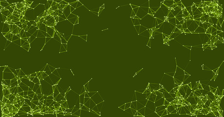 Procedural Network Mesh Art background illustration