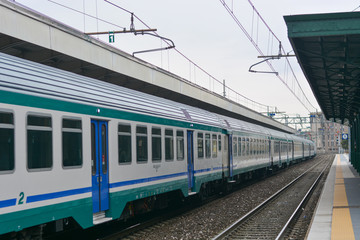 Fototapeta premium The train is about to leave for the first trip of the summer