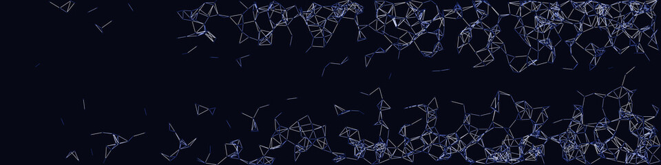 Procedural Network Mesh Art background illustration