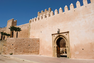 Kasbah of Udayas fortress in Rabat, Morocco.