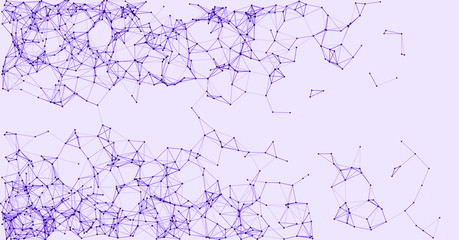 Procedural Network Mesh Art background illustration