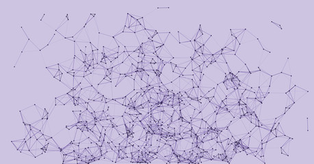 Procedural Network Mesh Art background illustration