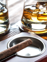 Whisky and cigars
