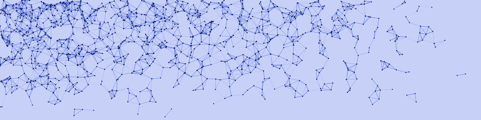 Procedural Network Mesh Art background illustration