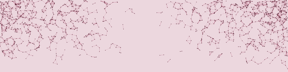 Procedural Network Mesh Art background illustration