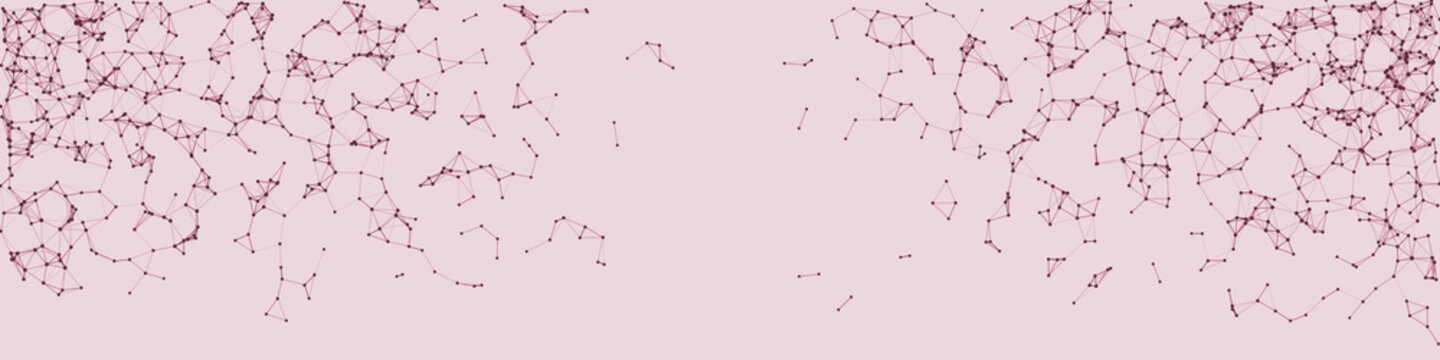 Procedural Network Mesh Art background illustration