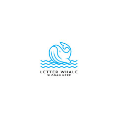 vector icon of fish, illustration of logo template