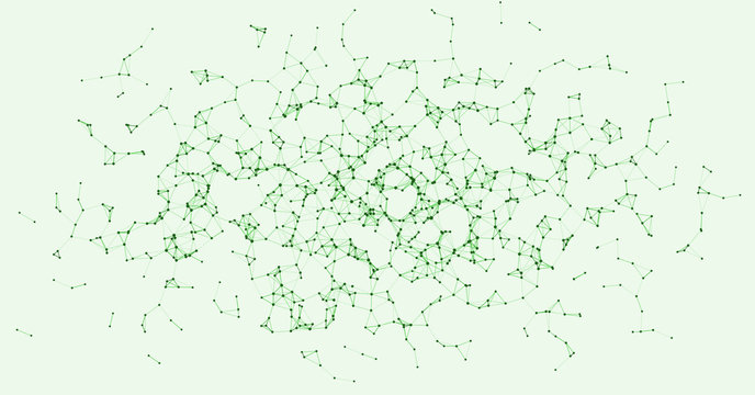 Procedural Network Mesh Art background illustration