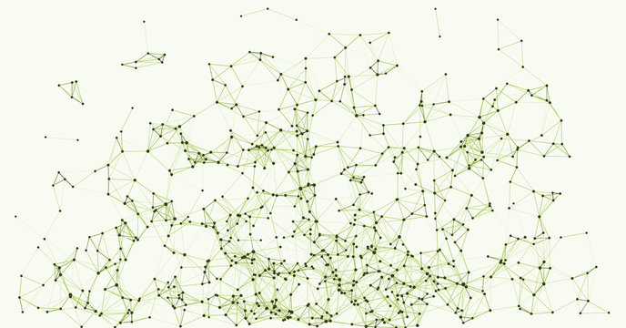 Procedural Network Mesh Art background illustration