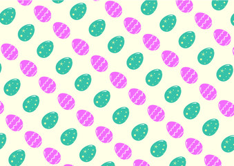 Easter  seamless background with eggs. Easter concept.  Greeting card.