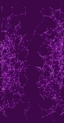 Procedural Network Mesh Art background illustration