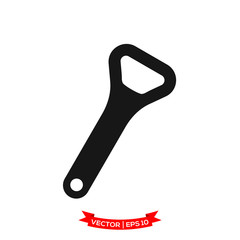 bottle opener icon in trendy flat design