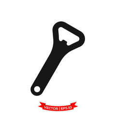 bottle opener icon in trendy flat design