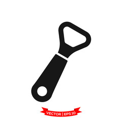 bottle opener icon in trendy flat design